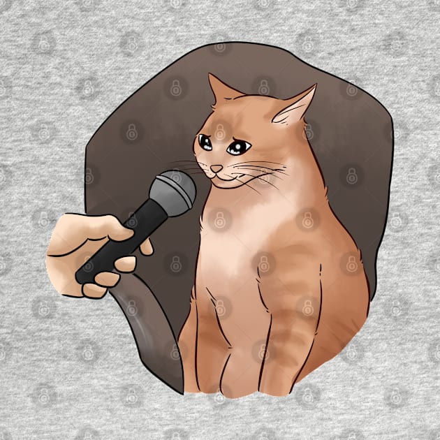 Cat with mic meme by USTrendyTees